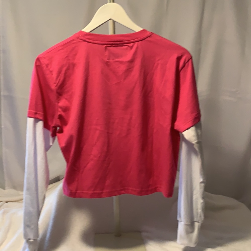🆕 Champion “Peony Parade Pink” LS Crop Tops - Picture 10 of 16